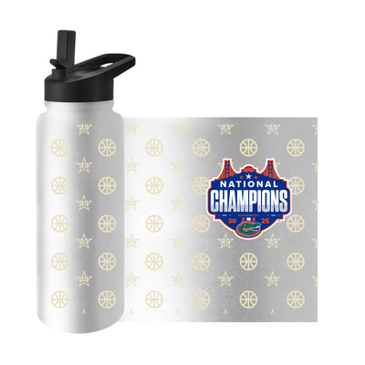 Florida 2025 Mens Basketball Champions 34oz Pattern Quencher Bottle