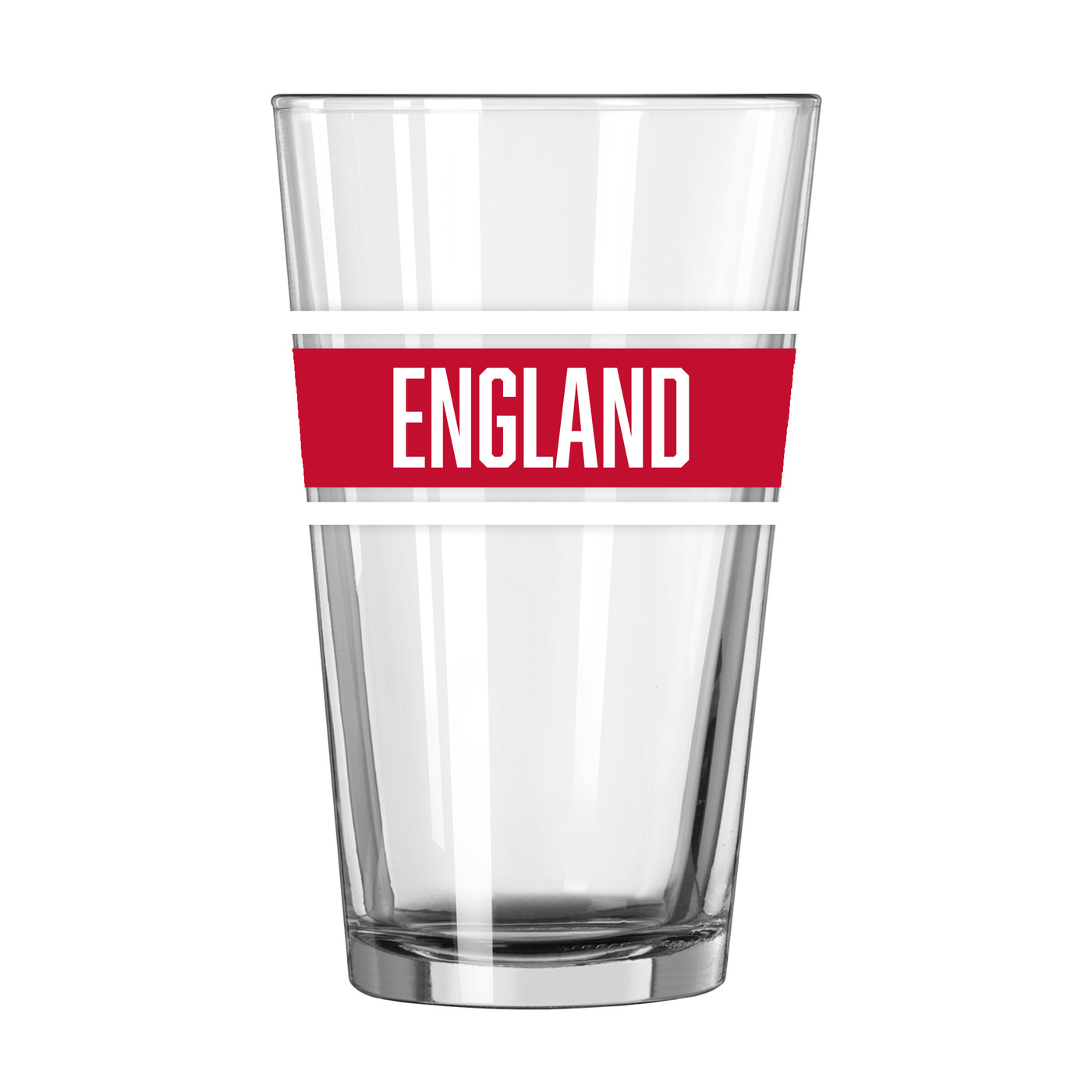 England 16oz Stripe Pint Glass - Logo Brands