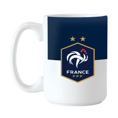 France FC 15oz Colorblock Sublimated Mug - Logo Brands