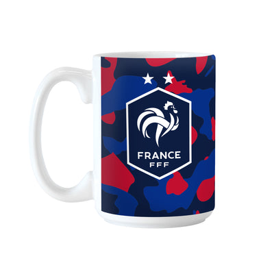 France Men's National Soccer Team 15oz Camo Sublimated Mug - Logo Brands