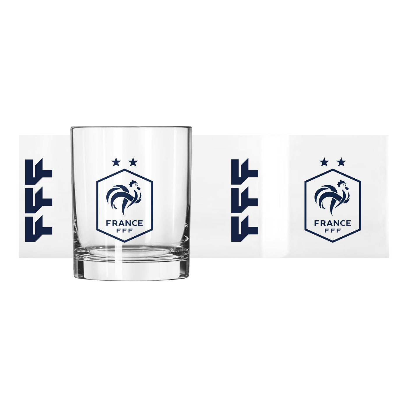 France FC 14oz Gameday Rocks Glass