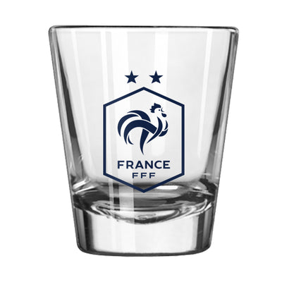 France Men's National Soccer Team 2oz Shot Glass - Logo Brands