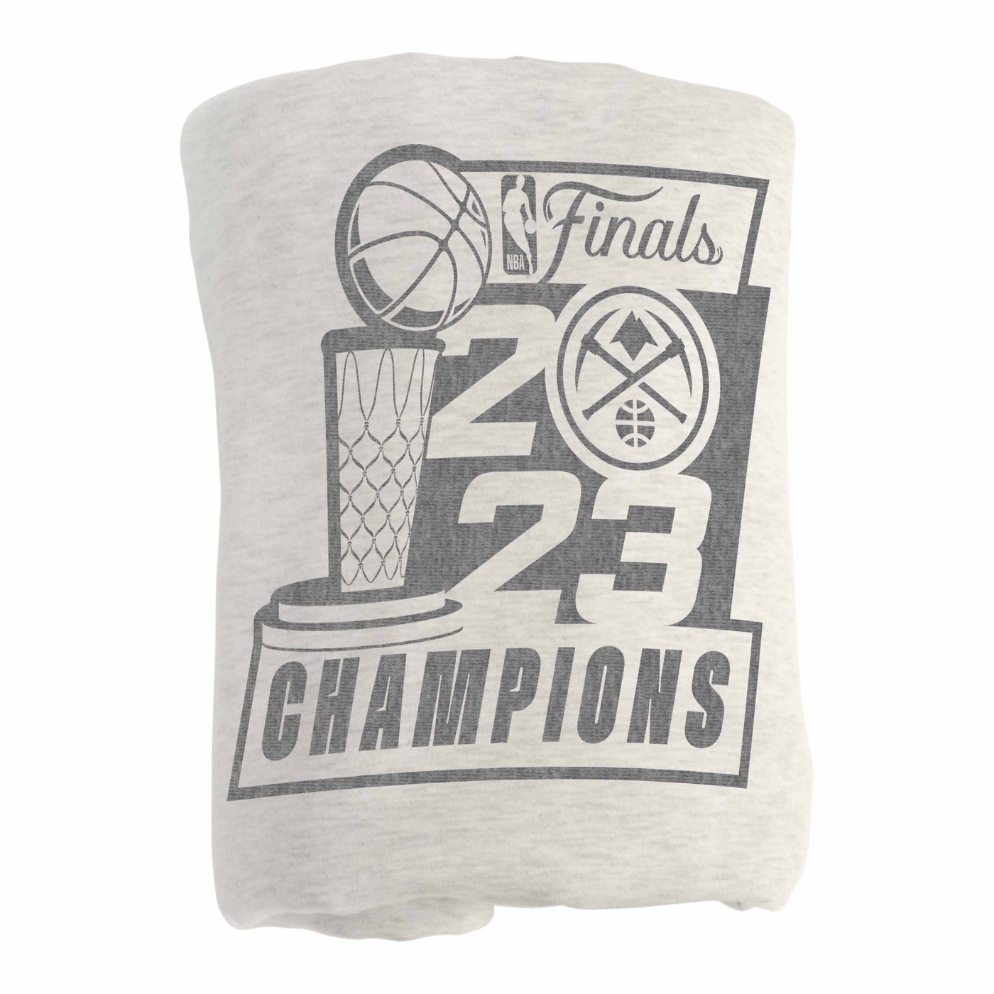 Denver Nuggets 2023 NBA Finals Champions Oatmeal Sweatshirt Blanket