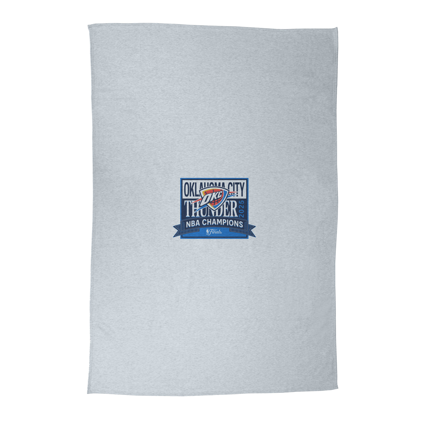 Oklahoma City Thunder 2025 NBA Champions Sublimated Sweatshirt Blanket