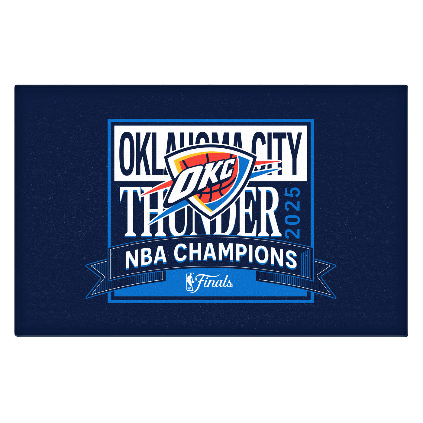 OKC Thunder 2025 NBA Champions Stater Mat