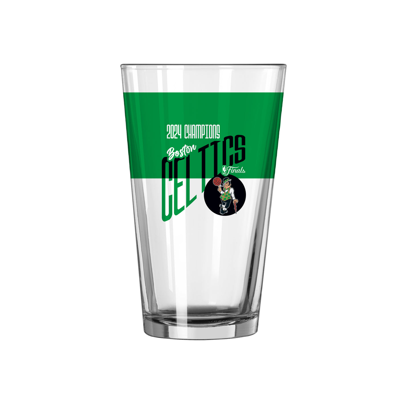 Boston Celtics 16oz 2024 NBA Finals Champions Colorblock Pint Glass