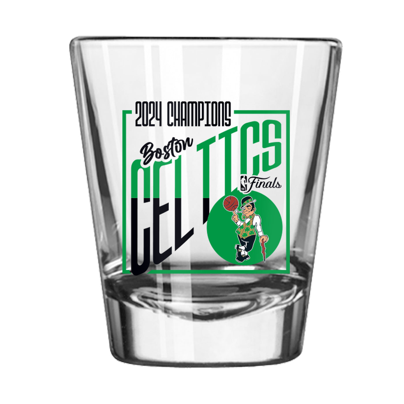 Boston Celtics 2oz 2024 NBA Finals Champions Shot Glass