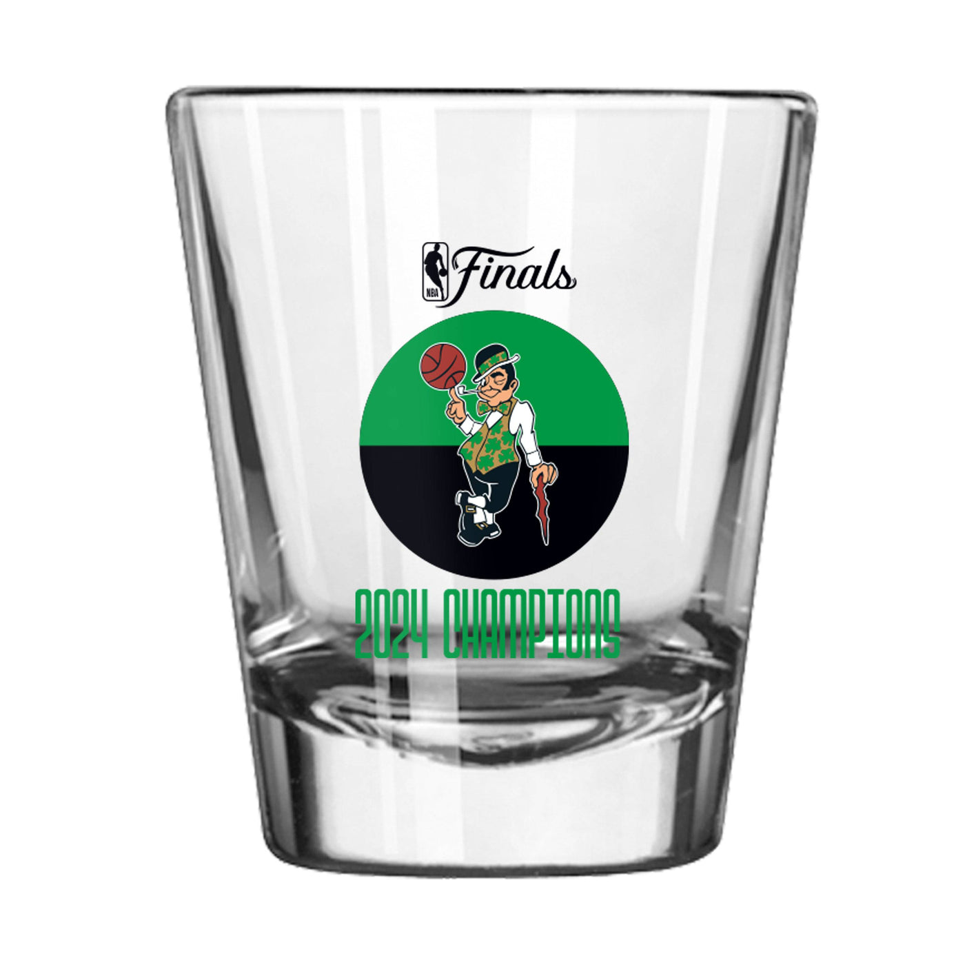 Boston Celtics 2oz 2024 NBA Finals Champions Flipside Shot Glass