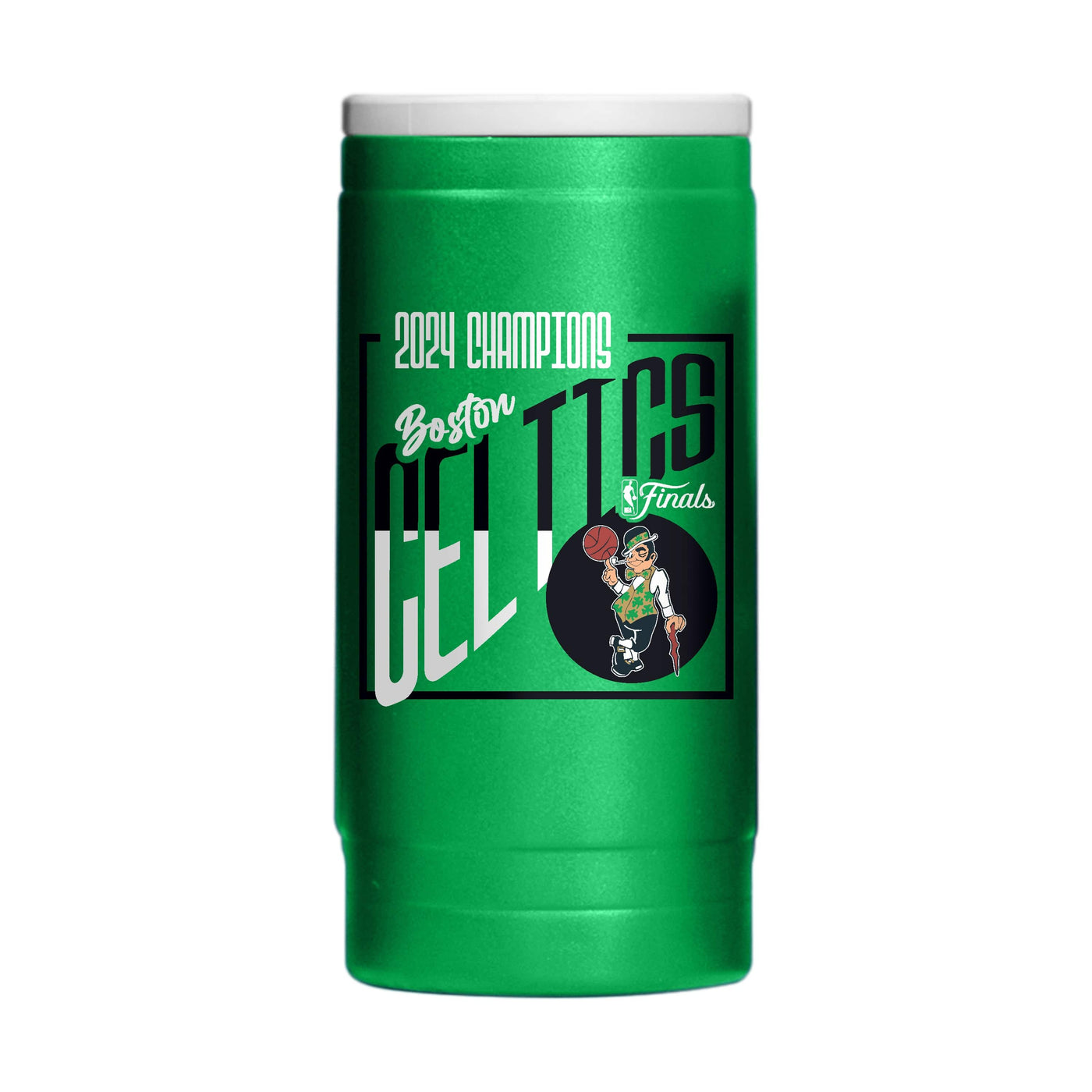 Boston Celtics 12oz 2024 NBA Finals Champions Powder Coat Slim Can Coolie