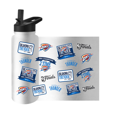 Oklahoma City Thunder 2025 NBA Champions 34oz Quencher Bottle
