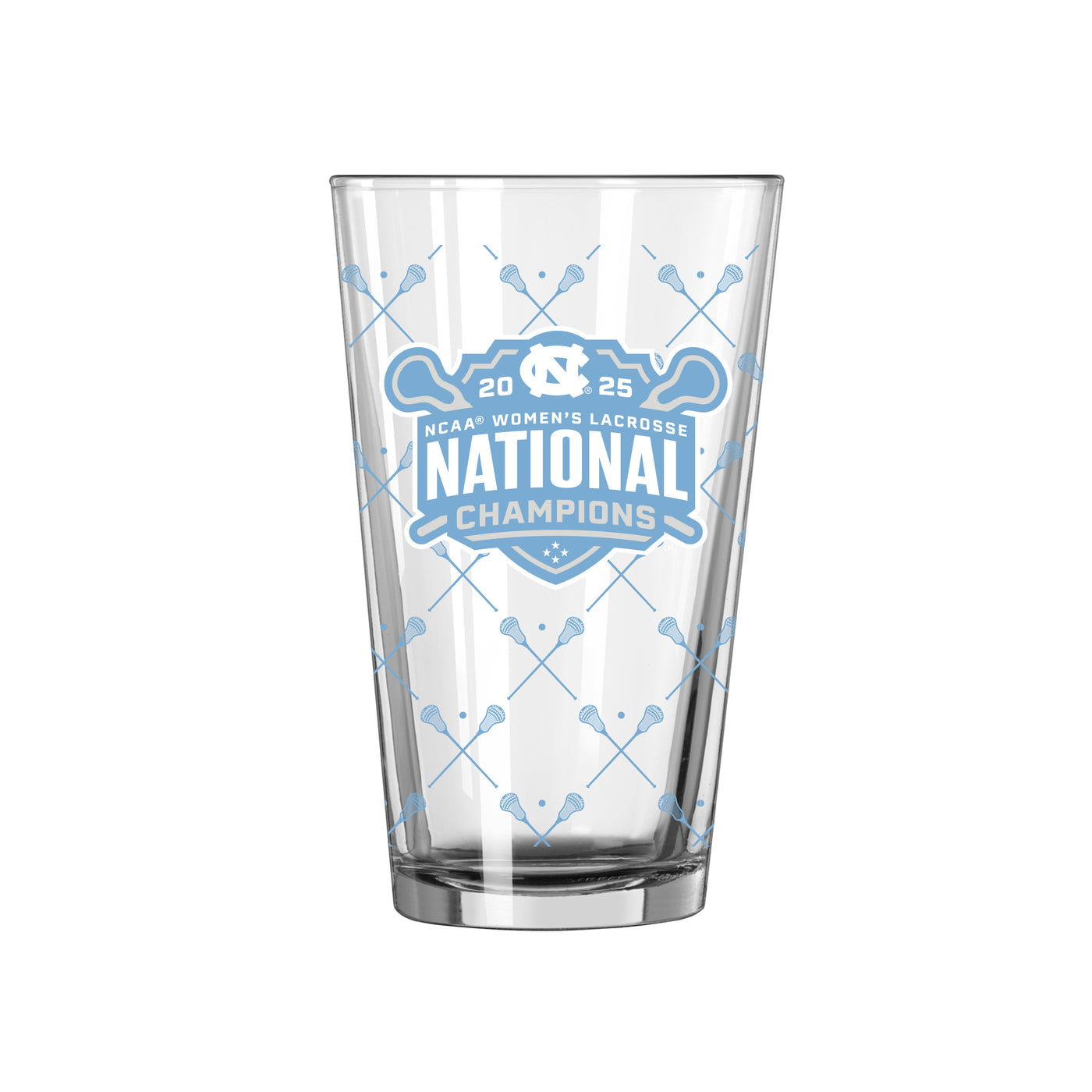 2025 Womens Lacrosse Champions 16oz Pint Glass