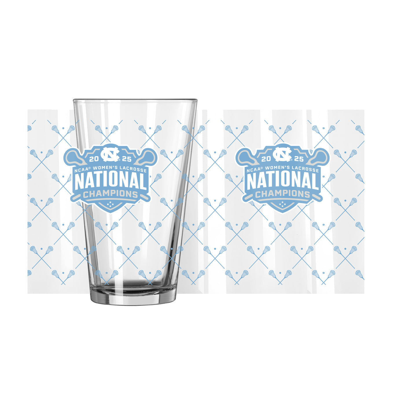 2025 Womens Lacrosse Champions 16oz Pint Glass