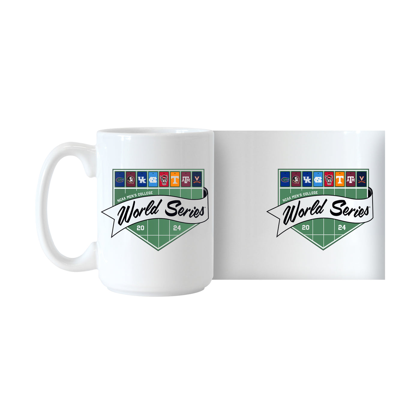 2024 NCAA Men's Baseball 15oz Final 8 Teams Sublimated Mug