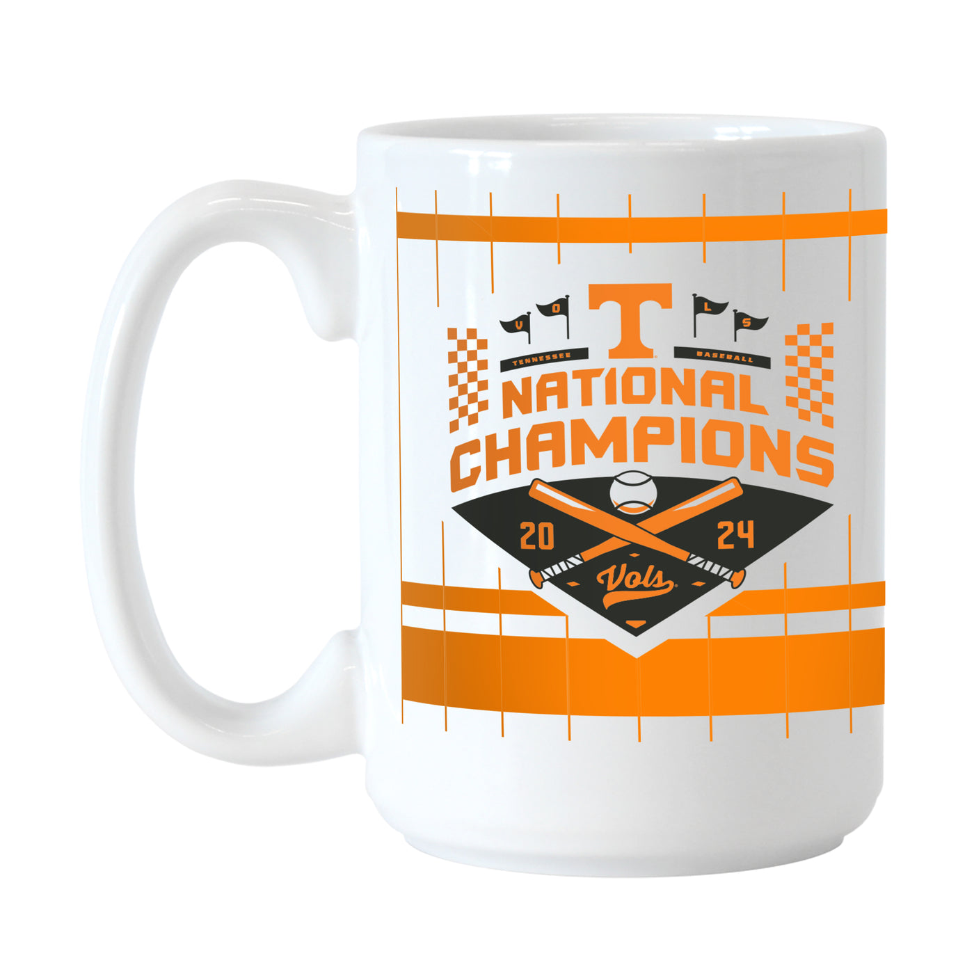 Tennessee 15oz 2024 NCAA Baseball Champions Recap Sublimated Mug