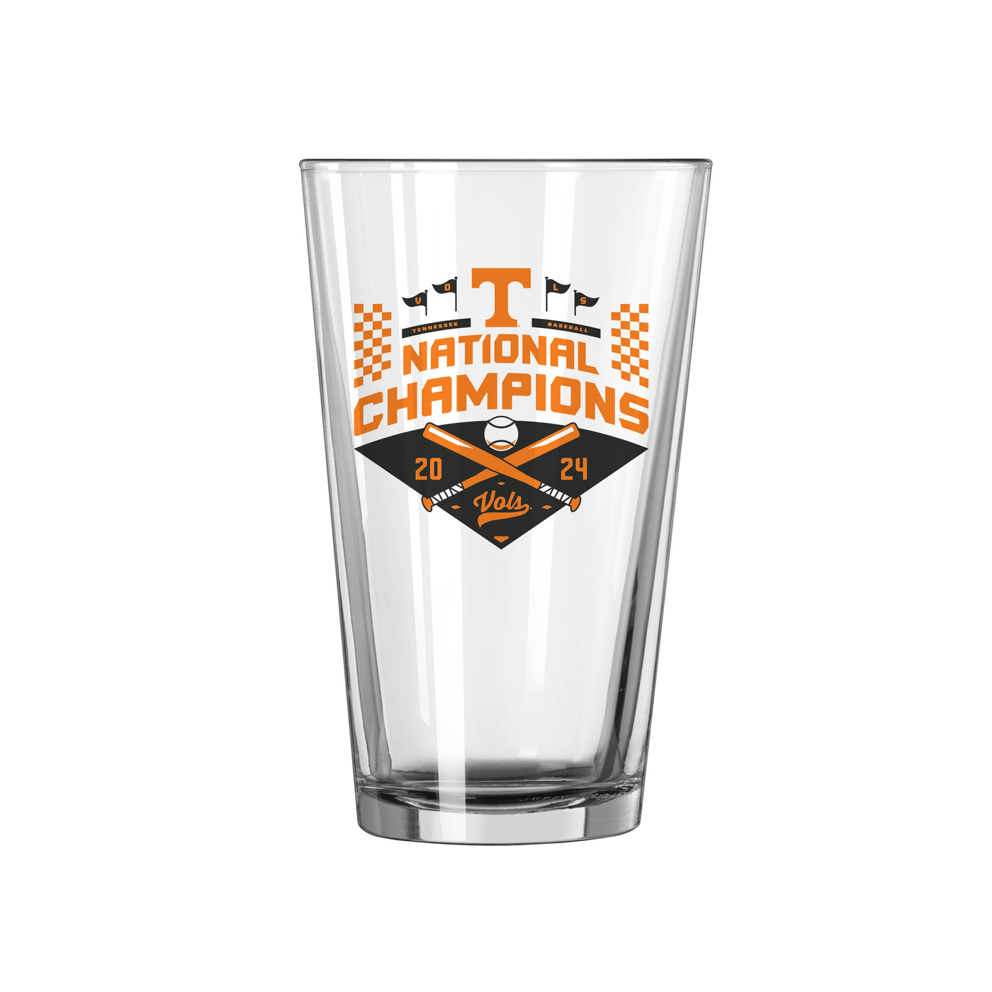 Tennessee 16oz 2024 NCAA Baseball Champions Pint Glass