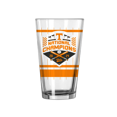 Tennessee 16oz 2024 NCAA Baseball Champions Recap Pint Glass