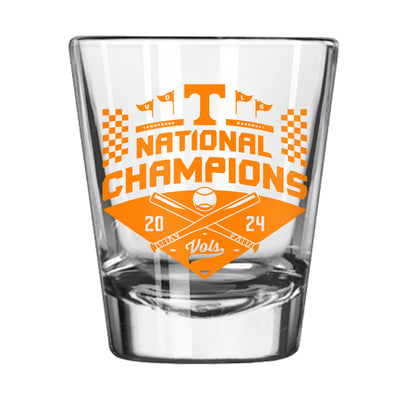 Tennessee 2oz 2024 NCAA Baseball Champions Sceenprint Shot Glass