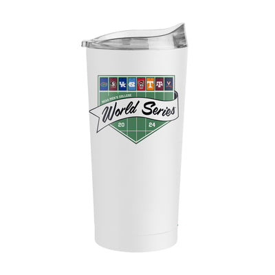 2024 NCAA Men's Baseball 20oz Final 8 Teams Powder Coat Tumbler