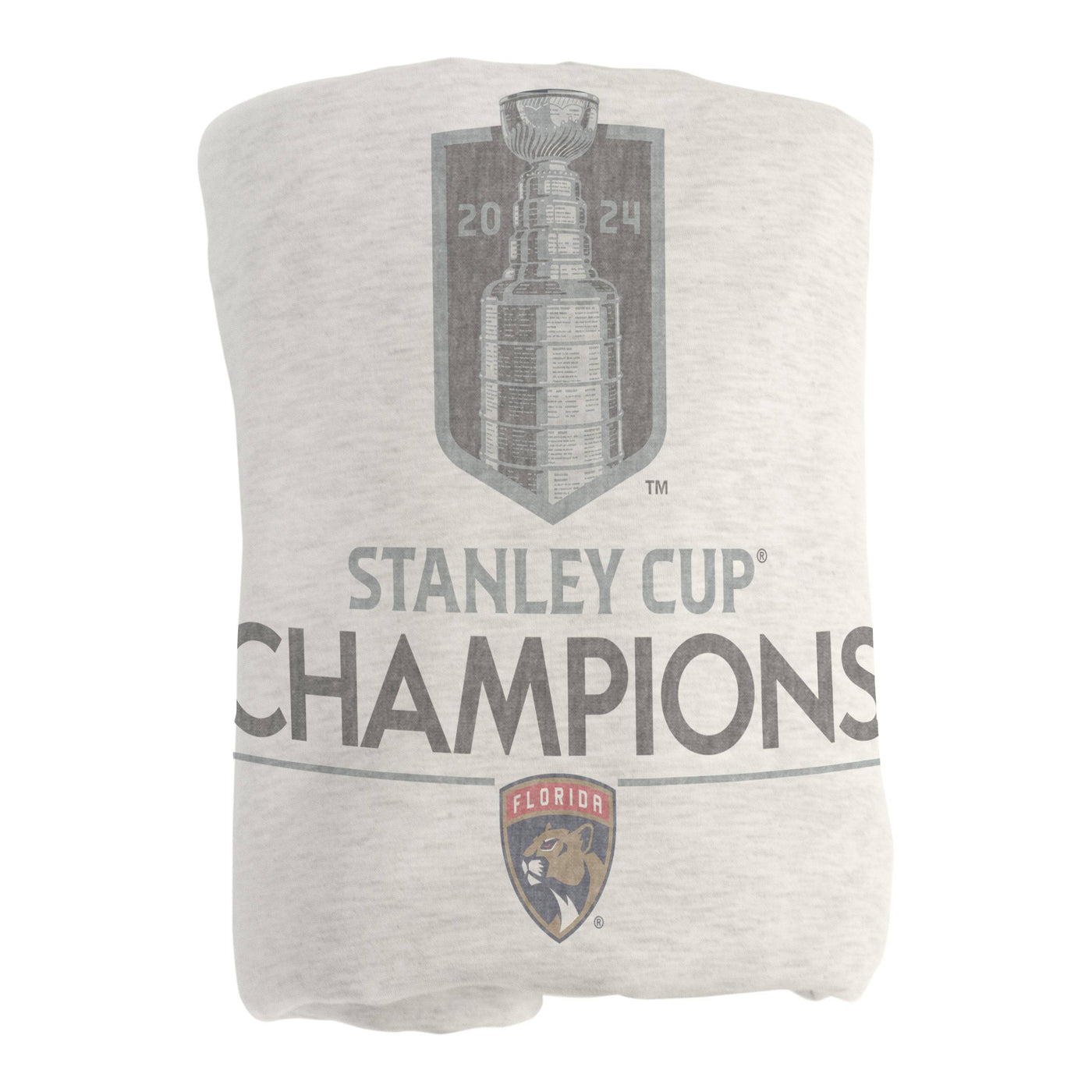 Florida Panthers 2024 NHL Champions Sublimated Sweatshirt Blanket