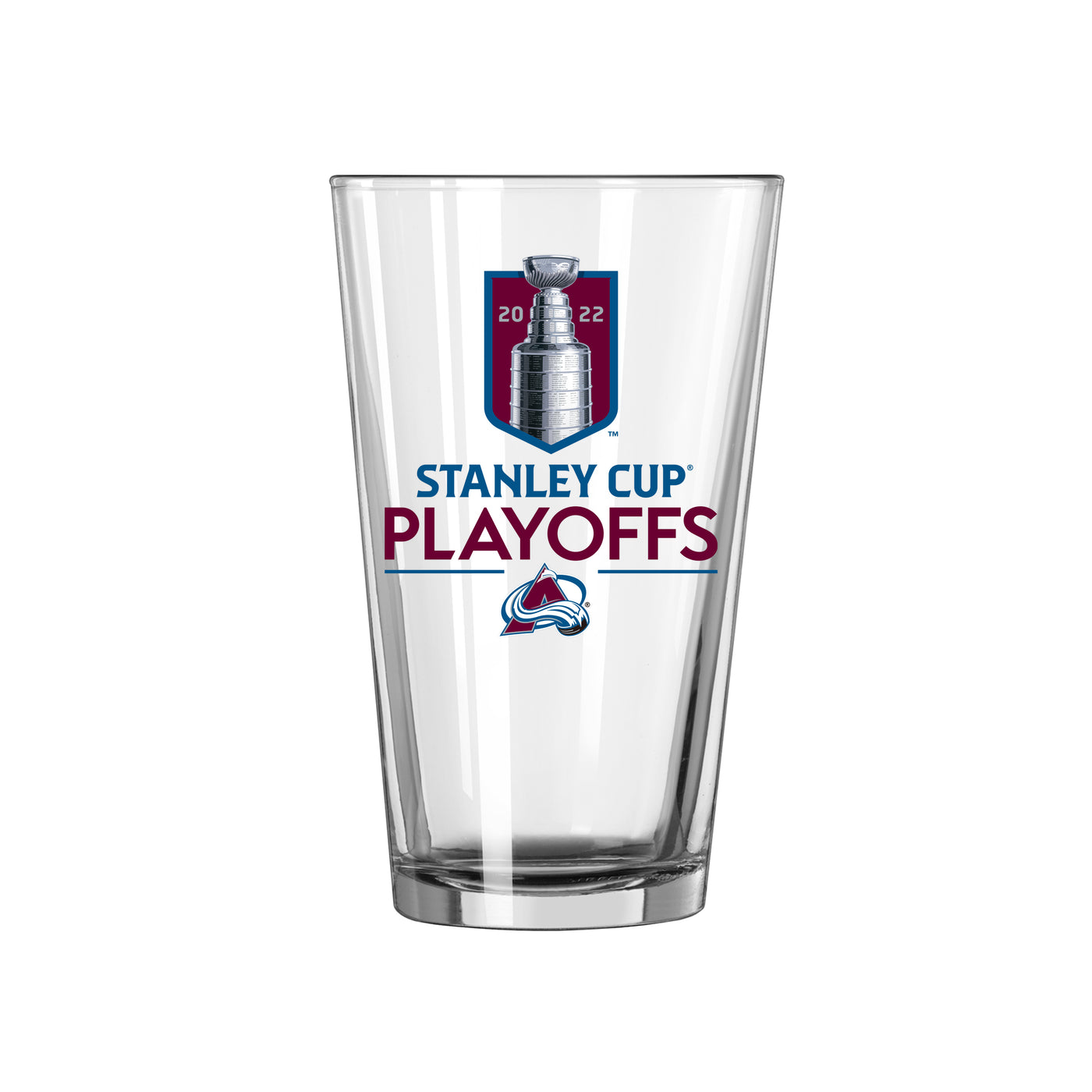 Colorado Avalanche 2022 Stanley Cup Playoffs 16oz Pint Glass