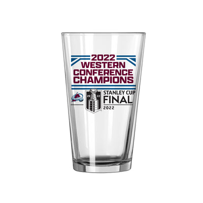 Colorado Avalanche 16oz Conference Champions Pint Glass