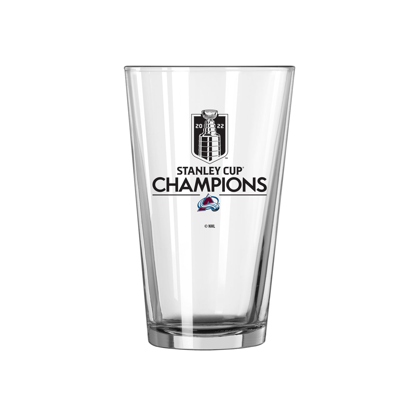 Colorado Avalanche 16oz Stanley Cup Champions Pint Glass