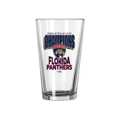 Florida Panthers 16oz 2024 NHL Champions Pint Glass