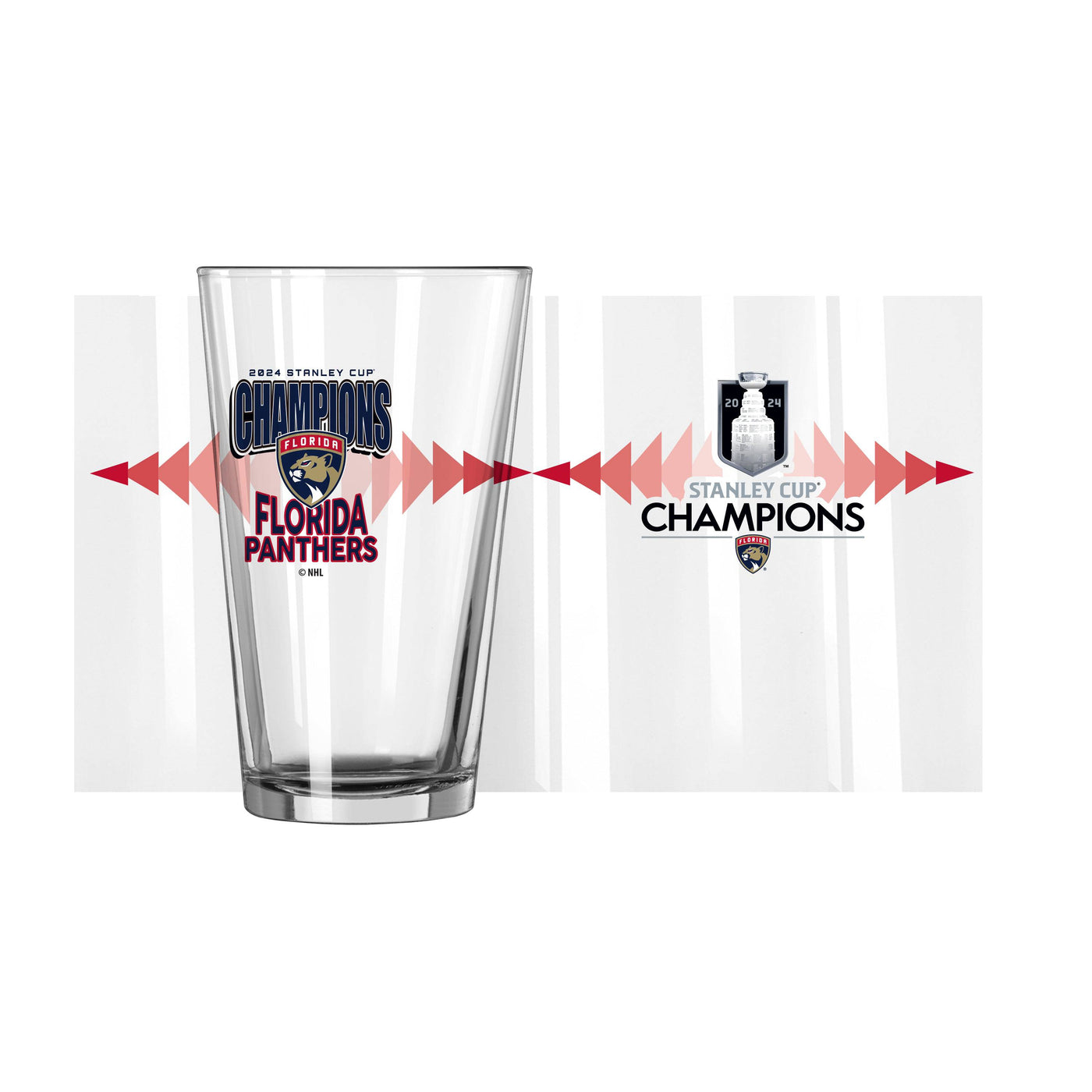 Florida Panthers 16oz 2024 NHL Champions Wrap Pint Glass