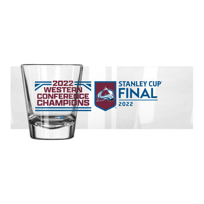 Colorado Avalanche 2oz Conference Champions Shot Glass