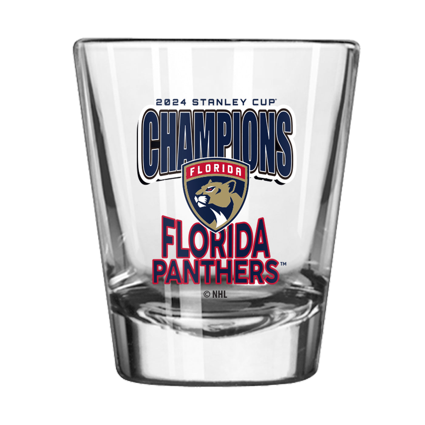 Florida Panthers 2oz 2024 NHL Champions Shot Glass