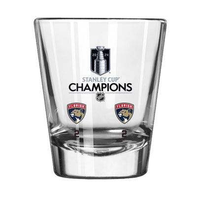 Florida Panthers 2oz 2024 NHL Champions Score Shot Glass