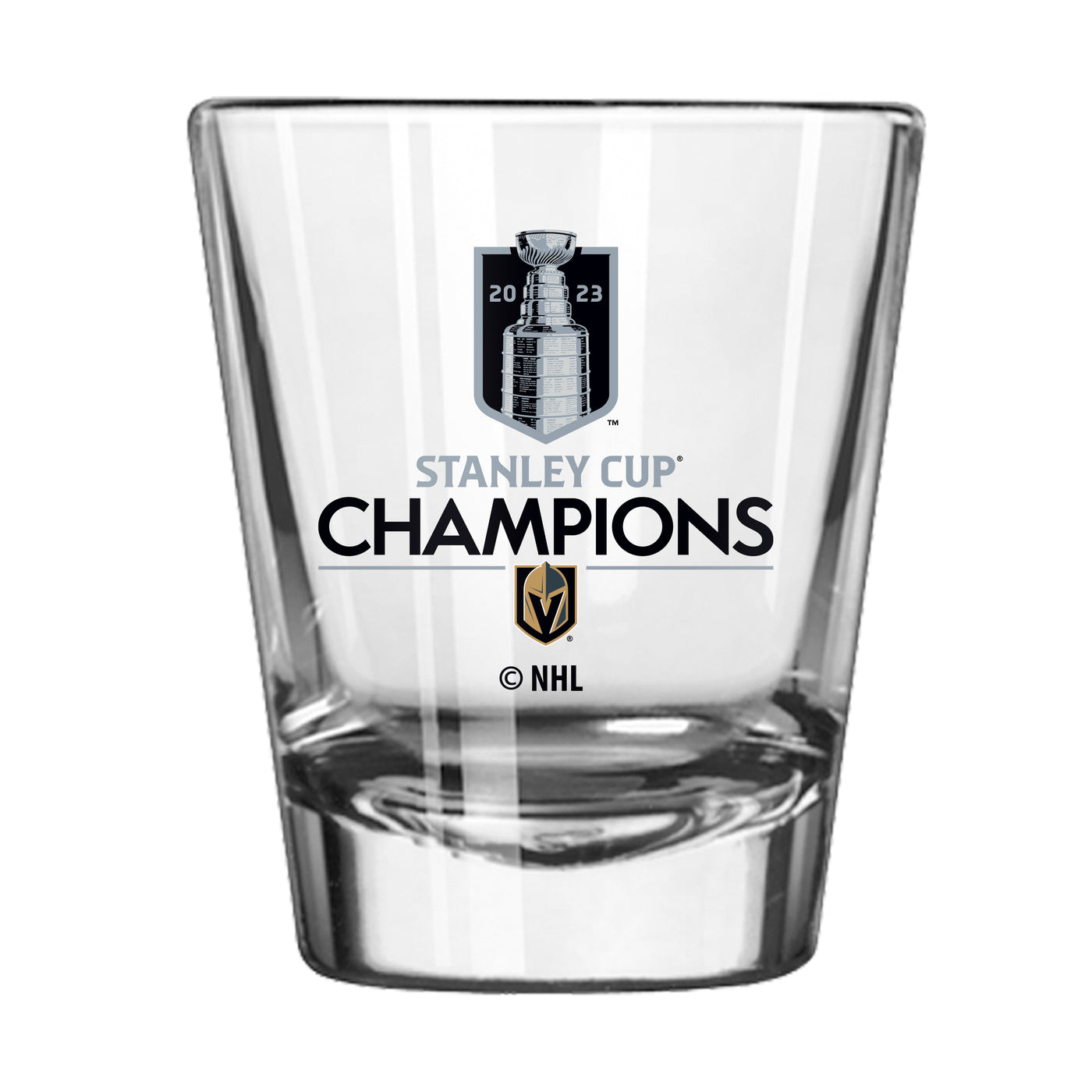 Vegas Golden Knights 2oz 2023 Stanley Cup Champions Shot Glass