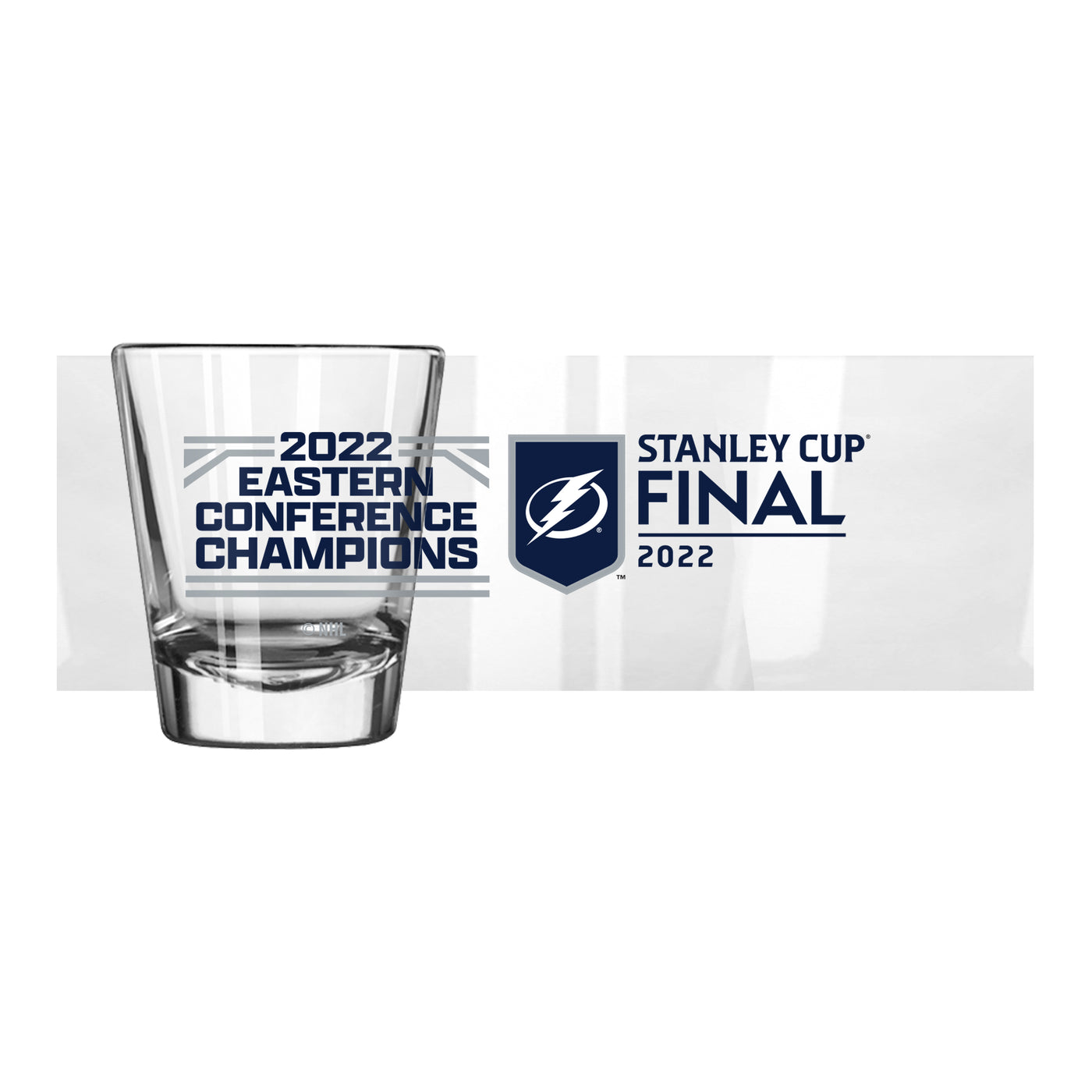 TB Lightning 2oz Conference Champions Shot Glass