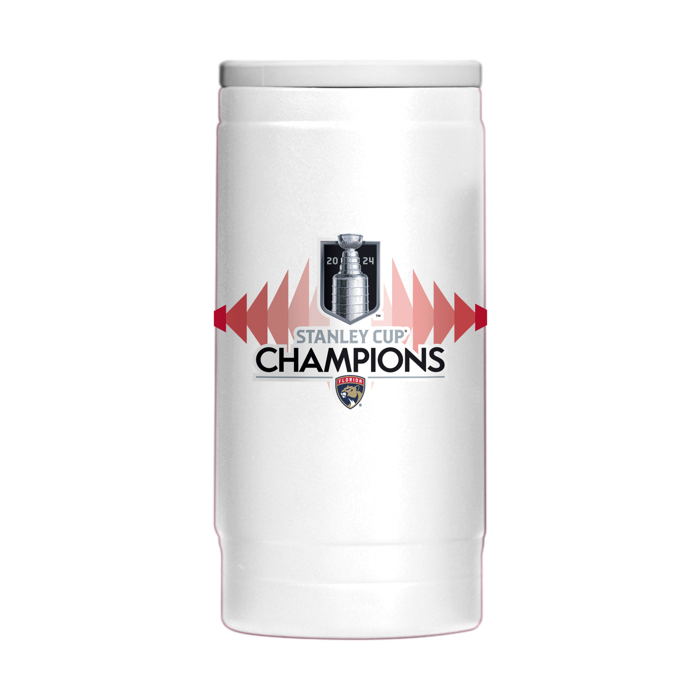 Florida Panthers 12oz 2024 NHL Champions PC Slim Can Coolie