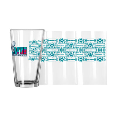 Super Bowl 57 Legends 16oz Pint Glass