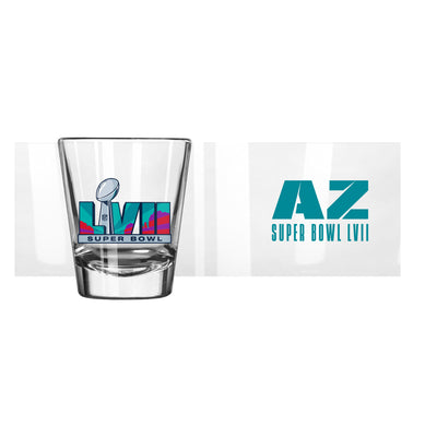 Super Bowl 57 2oz Shot Glass