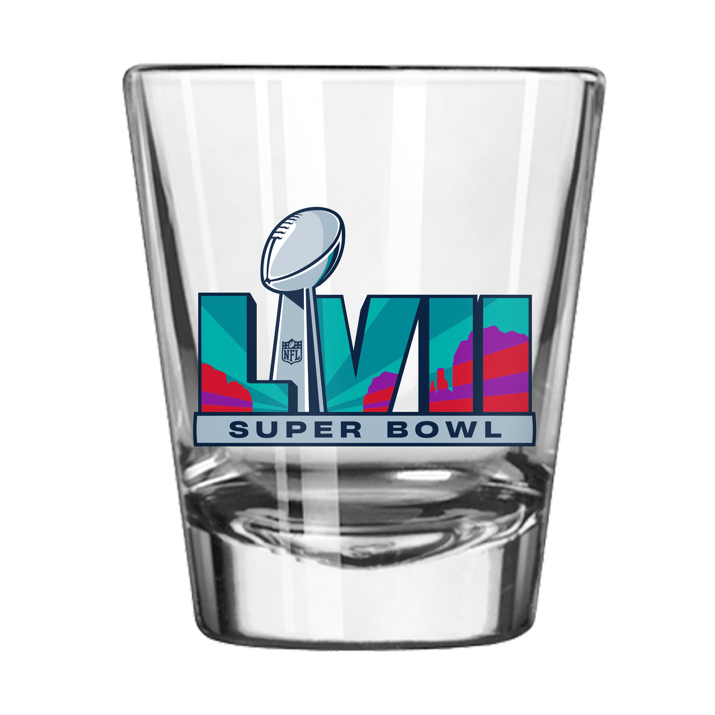 Super Bowl 57 2oz Shot Glass