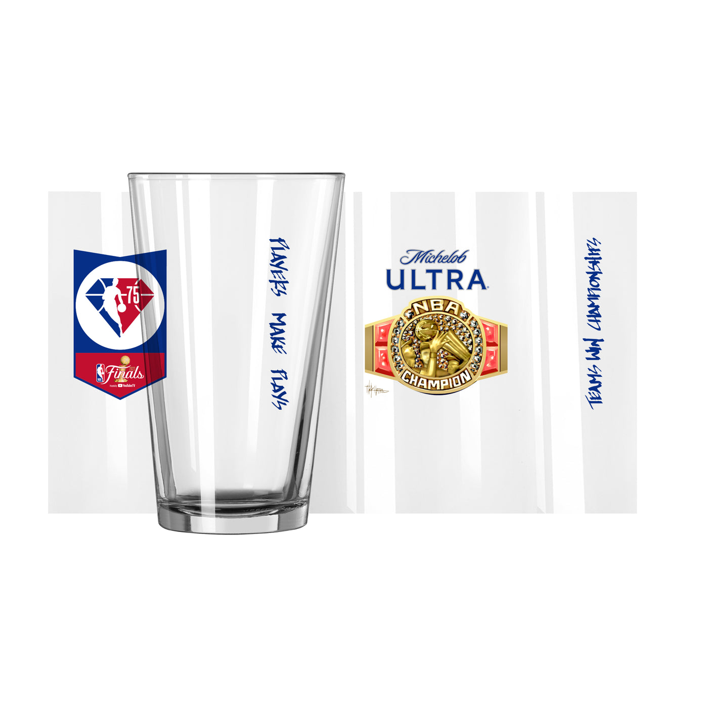 Mich Ultra/NBA Finals 16oz Pint Glass