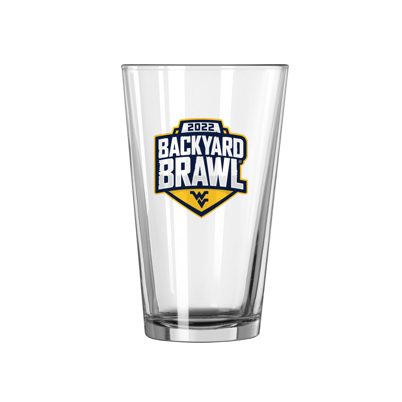 Backyard Brawl 2022 West Virginia 16oz Pint Glass