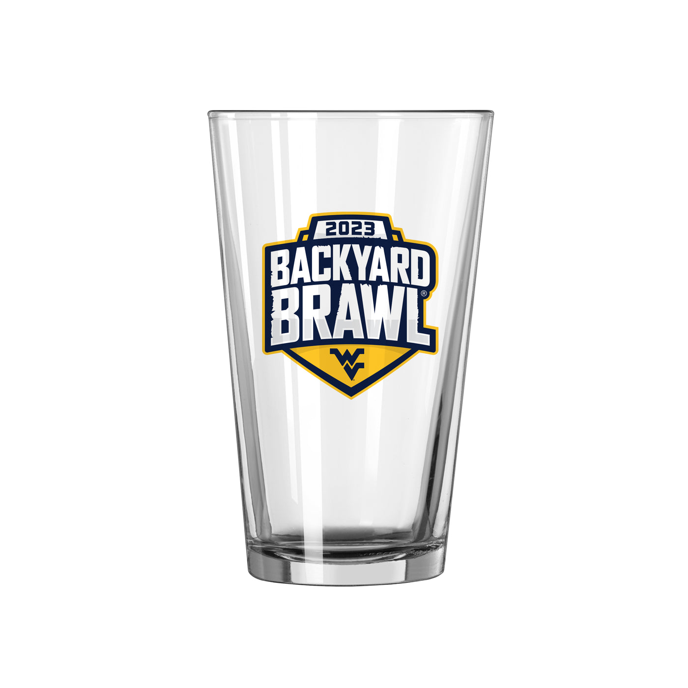 Backyard Brawl 2023 West Virginia 16oz Pint Glass