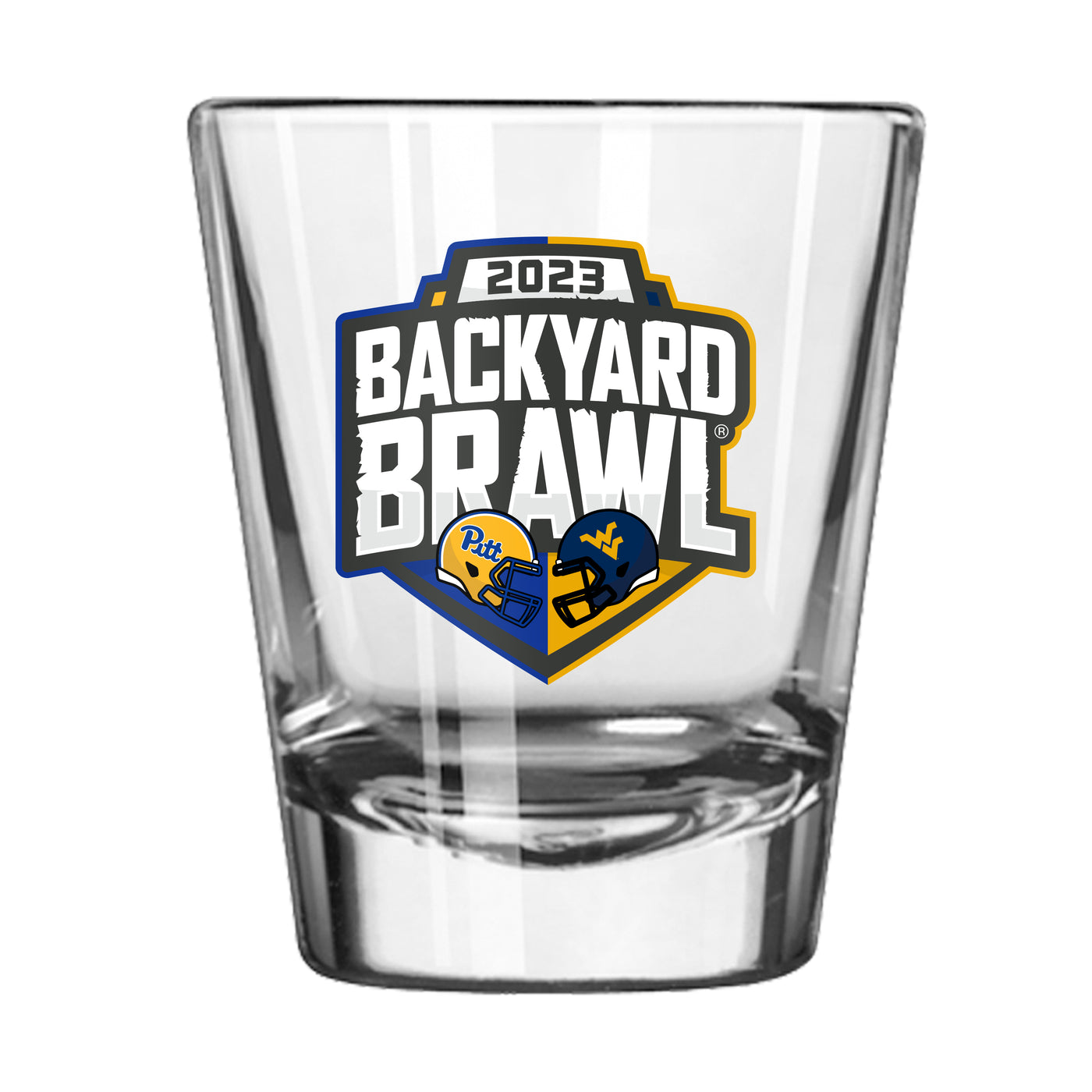 Backyard Brawl 2023 2oz Shot Glass
