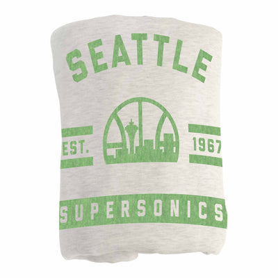 Seattle Super Sonics Sublimated Sweatshirt Blanket