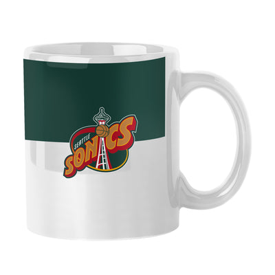 Seattle Super Sonics Alternate 11oz Colorblock Sublimated Mug