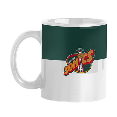 Seattle Super Sonics Alternate 11oz Colorblock Sublimated Mug