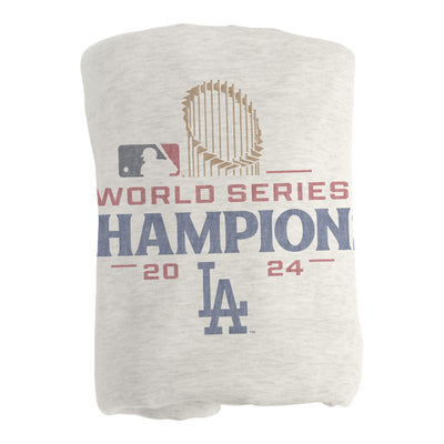 LA Dodgers 2024 World Series Champs Sublimated Sweatshirt Blanket