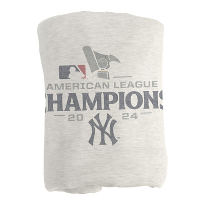 NY Yankees 2024 American League Champs Sublimated Sweatshirt Blanket