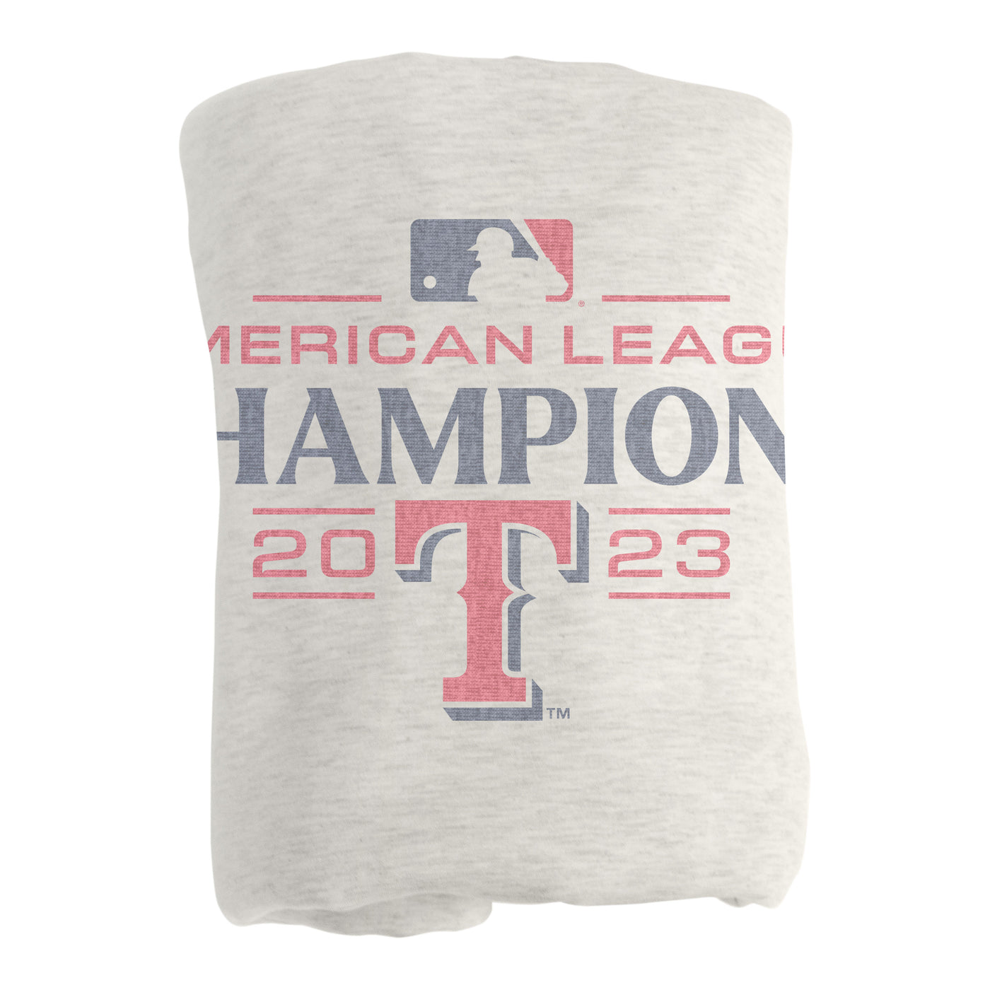 Texas Rangers 2023 AL Champions Sublimated Sweatshirt Blanket