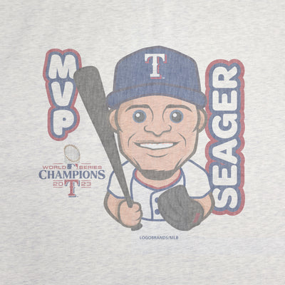 Texas Rangers 2023 World Series MVP Sublimated Sweatshirt Blanket