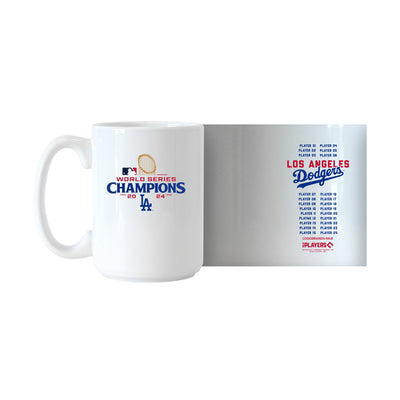 LA Dodgers 2024 World Series Champs 15oz Roster Sublimated Mug