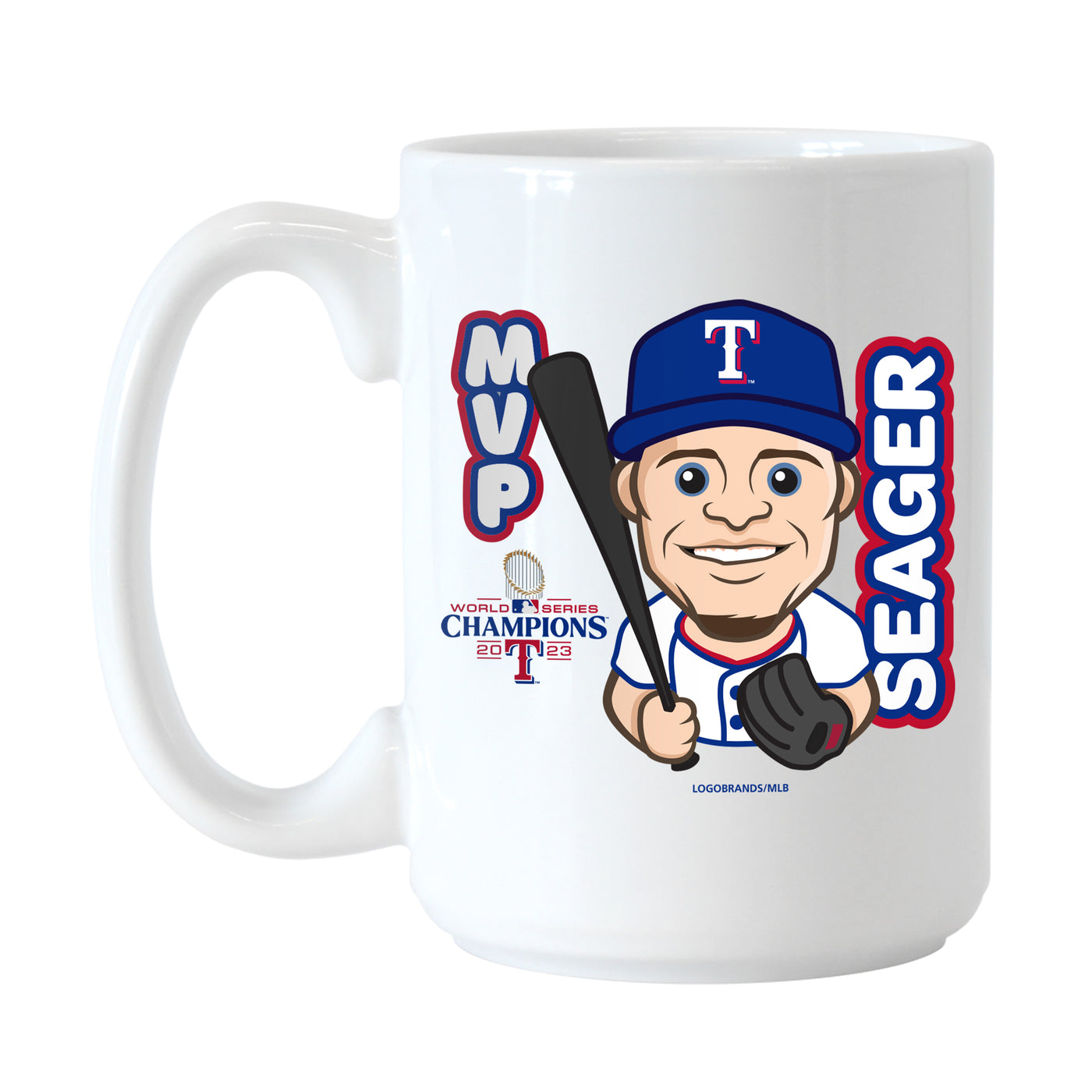 Texas Rangers 15oz 2023 World Series Seager MVP Sublimated Mug